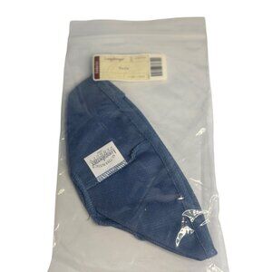 Vintage 90s Longaberger Sage Corn Flower Basket Liner Blue Fabric NIP #27205728